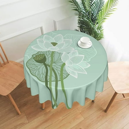 

WISH TREE Sunflower Tablecloth Spring Tablecloth Round - Wrinkle and Dust Resistant Waterproof Floral Tablecloth for Party Banquet Kitchen Wedding Birthday Indoor and Outdoor Décor