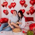 thumbnail image 7 of Topboutique Valentines Heart Shaped Ornaments,12 Pcs Christmas Decorations,Glitter Heart Baubles,Hanging Baubles Tree Ornaments for Xmas Tree Valentine's Day Decor,Home Party Wedding Decor,Red, 7 of 7