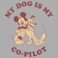 thumbnail image 2 of Boy's Mickey & Friends Mickey and Goofy My Dog is my Co-Pilot  Graphic Tee Athletic Heather Medium, 2 of 5