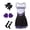 Black, variant on Blue Girls Cheerleader Costume Outfit Set,Kids Sleeveless Cheerleading Uniform for Party Birthday Halloween