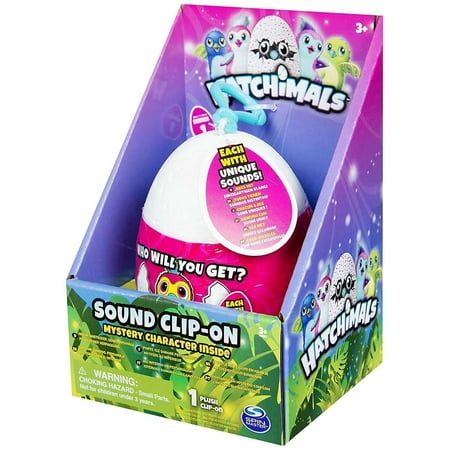 Hatchimals Series 1 Mystery Minis Randomly Selected Plush Clip-On with Sound - 3.5"