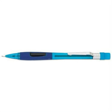 Pentel PD345TC Quicker Clicker Mechanical Pencil, 0.5 mm, Transparent Blue Barrel
