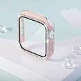 thumbnail image 4 of Apple Watch Case with Tempered Glass Screen Protector for Apple Watch 44mm Series 6/5/4/SE, Bling Crystal Diamond Rhinestone Ultra-Thin Bumper Full Cover Protective Case for Women Girls iWatch, 4 of 8