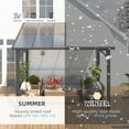 thumbnail image 4 of AECOJOY 10' x 10' Hardtop Gazebo Outdoor Aluminum Pergola ​For Garden, Patio, Backyard-​Gray, 4 of 11