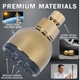 thumbnail image 4 of Aqua Elegante High Pressure Shower Head for Low Water Pressure Showers - 2.5 GPM - Polished Brass, 4 of 8