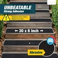 thumbnail image 7 of 10 pack Non-Slip Outdoor Stair Treads and Send Rollers- 6" x 30" Grip Tape Adhesive Strips -for Steps, Stairs and Heavy Duty Grip Tape - Black, 7 of 7