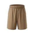 thumbnail image 4 of Tauxra Workwear Shorts for Men Solid Casual with Side Pockets Elastic Waist Drawstring Outdoor Summer, 4 of 6