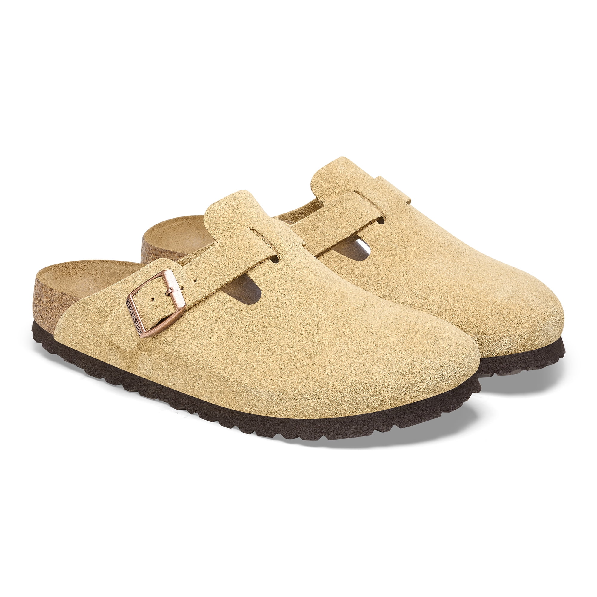 Birkenstock Boston Narrow Unisex Shoes Size 6, Color: Latte Cream