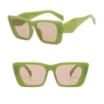thumbnail image 5 of Unique Shades Eyewear Big Frame Female Sun Glasses Trend Glasees Women's Sunglasses Square Sunglasses JELLY GREEN, 5 of 8