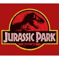 thumbnail image 2 of Boy's Jurassic Park T Rex Logo Graphic Tee Red Small, 2 of 4