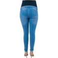 thumbnail image 2 of Pantalon de Maternidad Almacenes Mario 3001 Azul Claro C/Parche Alto, 2 of 3