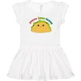 thumbnail image 3 of Inktastic Peace Love Tacos Girls Toddler Dress, 3 of 5