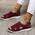 thumbnail image 5 of Jsaierl Platform Sandals for Women Casual Summer Open Toe Sandals Comfy Hollow Out Sandals Trendy Beach Sandal Size 10, 5 of 5