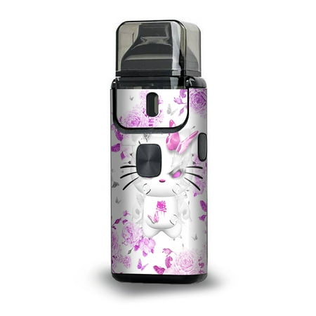 Skins Decals for Aspire Breeze 2 Vape / Mean Kitty in Pink