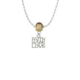 thumbnail image 2 of Delight Jewelry Silvertone Faith Hope Love Mia Monkey Charm Necklace, 2 of 4