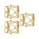 thumbnail image 3 of 3 piezas de servilleteros navideños, anillos para servilletas, reutilizables, multifuncionales y exquisitos Dorado, 3 of 9