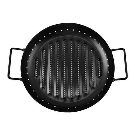 

Barbecue Plate Round Roast Meat Pan Stainless Steel Frying Baking Pans Sheet Korean Style BBQ Grill Smokeless