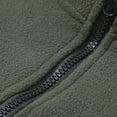 thumbnail image 3 of BXINGOHAI Mens Quarter Zip Sweatshirt Long Sleeve Pullover 1/4 Zip Up Golf Shirt for Men Winter Fleece Lined Thermal Sweat Army Green 3XL, 3 of 6