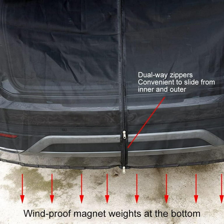 Magnetic Mount Car Tailgate Mosquito Net Car Sunshade Screen