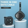 thumbnail image 2 of Cable de Carga Retráctil Uno en Uno, Uno Arrastre Tres Cables de Datos de Carga Rápida para Iphone, Android, Tipo C, Longitud 20-100cm con Luz Nocturna Inteligente, 2 of 2