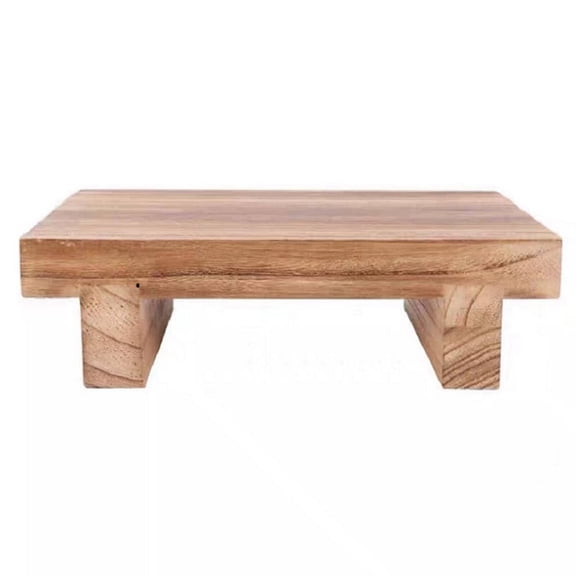XIBUFE Wooden Step Stool, Natural Wood Portable Stepping Stool for Kids and Adults, Versatile Footstool for Bathroom, Kitchen, and Bedroom, Ready to Use