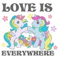 thumbnail image 2 of Girl's My Little Pony Retro Love Is Everywhere Graphic Cropped T-Shirt, 2 of 3
