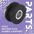 thumbnail image 4 of 10pcs Motorcycle Rubber Grommets For Honda For Yamaha For Suzuki For Kawasaki Fairings, 4 of 5