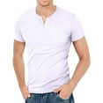 thumbnail image 4 of Aiyino Mens Henley Shirts Slim Fit Short Sleeve Beefy Fashion Casual Top Shirts of Cotton Shirts, 4 of 4
