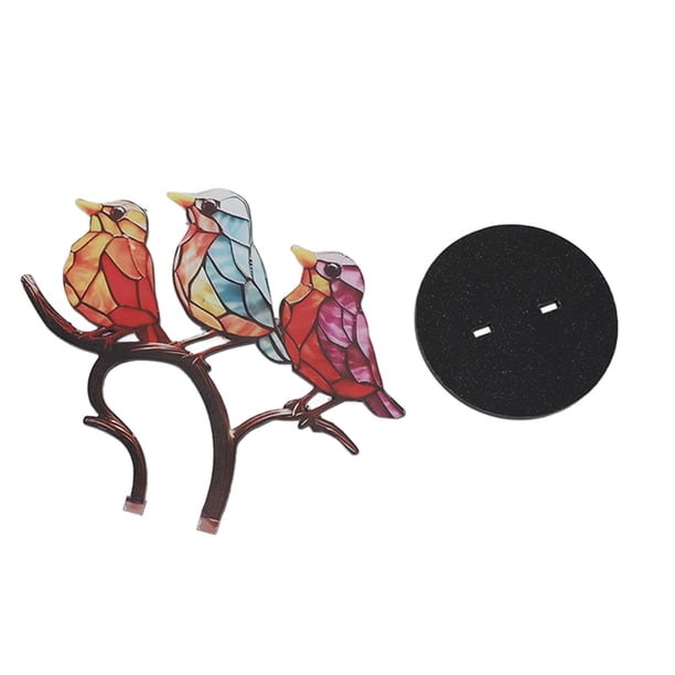 Rama De Pájaro Artesanal, Estatua Colorida, Adornos Decorativos, Soporte Para Vino, Accesorios Acrílicos, Estatuas Decorativas