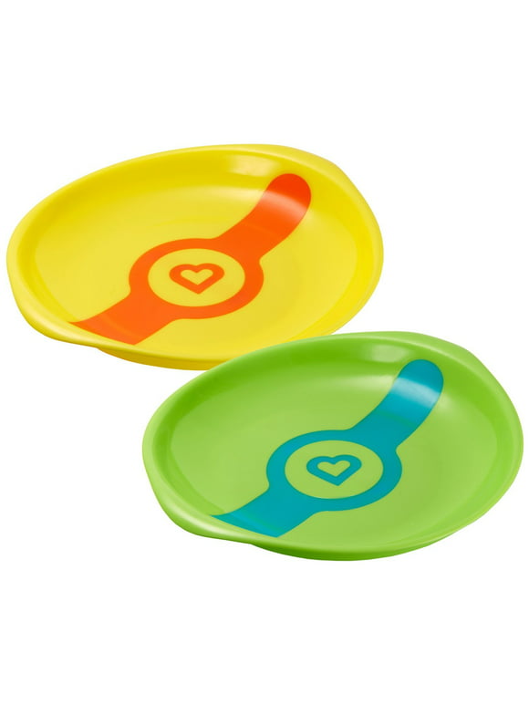 Munchkin White Hot Toddler Plates, 2ct - Assorted Colors