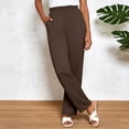 thumbnail image 6 of idosla Womens Sweatpants Loose Casual Drawstring Sweat Pants Elastic Band Straight Leg Athletic Pants with Pockets (Brown, 3XL), 6 of 6