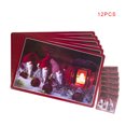 thumbnail image 1 of Worallymy 12 uds manteles individuales de Navidad manteles individuales de PVC con estampado festivo para vacaciones posavasos para mesa de comedor de PVC Worallymy JD735807231, 1 of 7