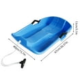 thumbnail image 3 of Snow Sledge Snow Sledge With Pull Rope Toboggan Sledge Snow Sledge High Performance Toboggan Sledge Snow Sand Grass Sledge Slider With Pull Rope For Children Adults, 3 of 8