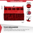 thumbnail image 2 of PowerNet Hanging Bat Bag Caddy for Baseball and Softball Teams, Baseball Bat Team Bag Dugout Organizer, Holds 12 Hanging Bats on Fence, 2 of 5