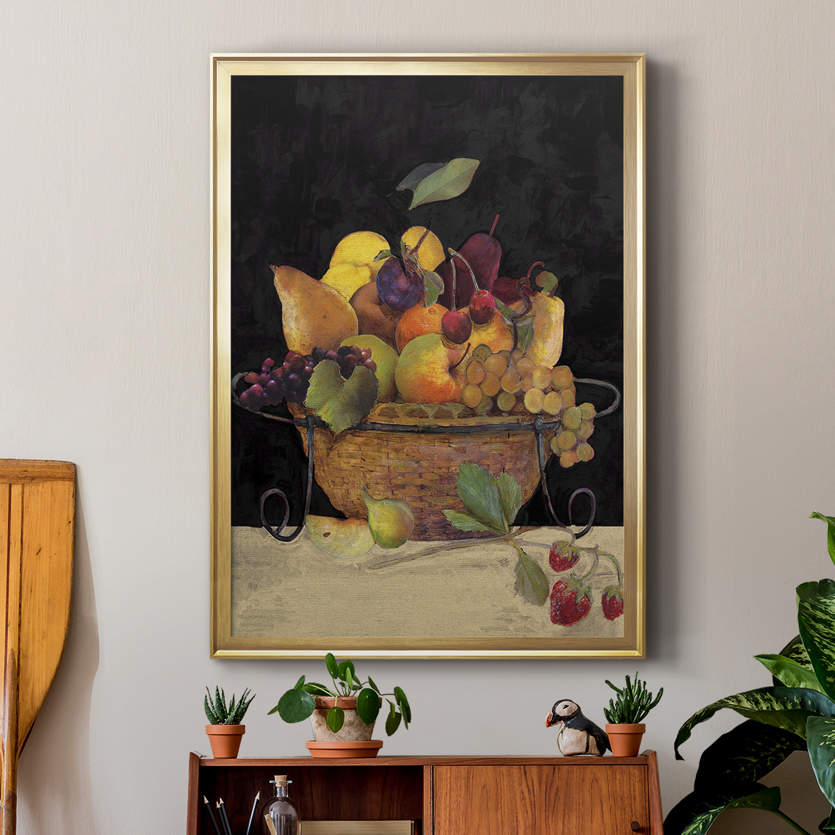 Fruit Basket II Revisit Premium Framed Print - Ready to Hang
