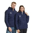 thumbnail image 2 of Royisotas Puffer Jackets for Women,Womens Coats,Zip up with Hood Detachable Long Sleeve Heated Outerwear Outdoor Pockets,Blue,XS, 2 of 5