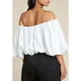 thumbnail image 2 of ELOQUII Women's Plus Size Bubble Top, 2 of 4