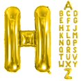 thumbnail image 1 of Globo de letra H de papel aluminio dorado AOAOParty de 102 cm (40 in), 1 of 6