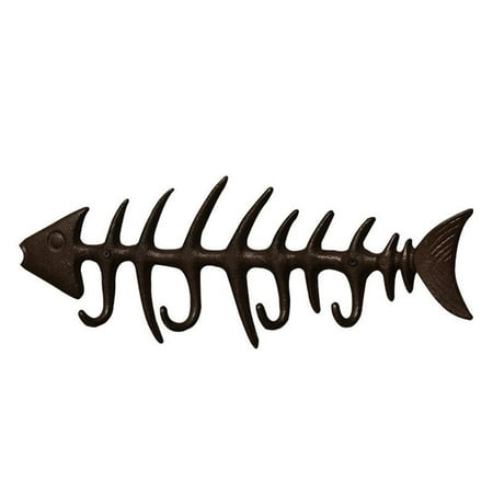 

Metal Fish Hook Key Holder Iron Wall Hook for Kitchens Bathrooms and Gardens