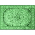 thumbnail image 1 of Ahgly Company Indoor Rectangle Medallion Emerald Green Traditional Area Rugs, 8' x 12', 1 of 4