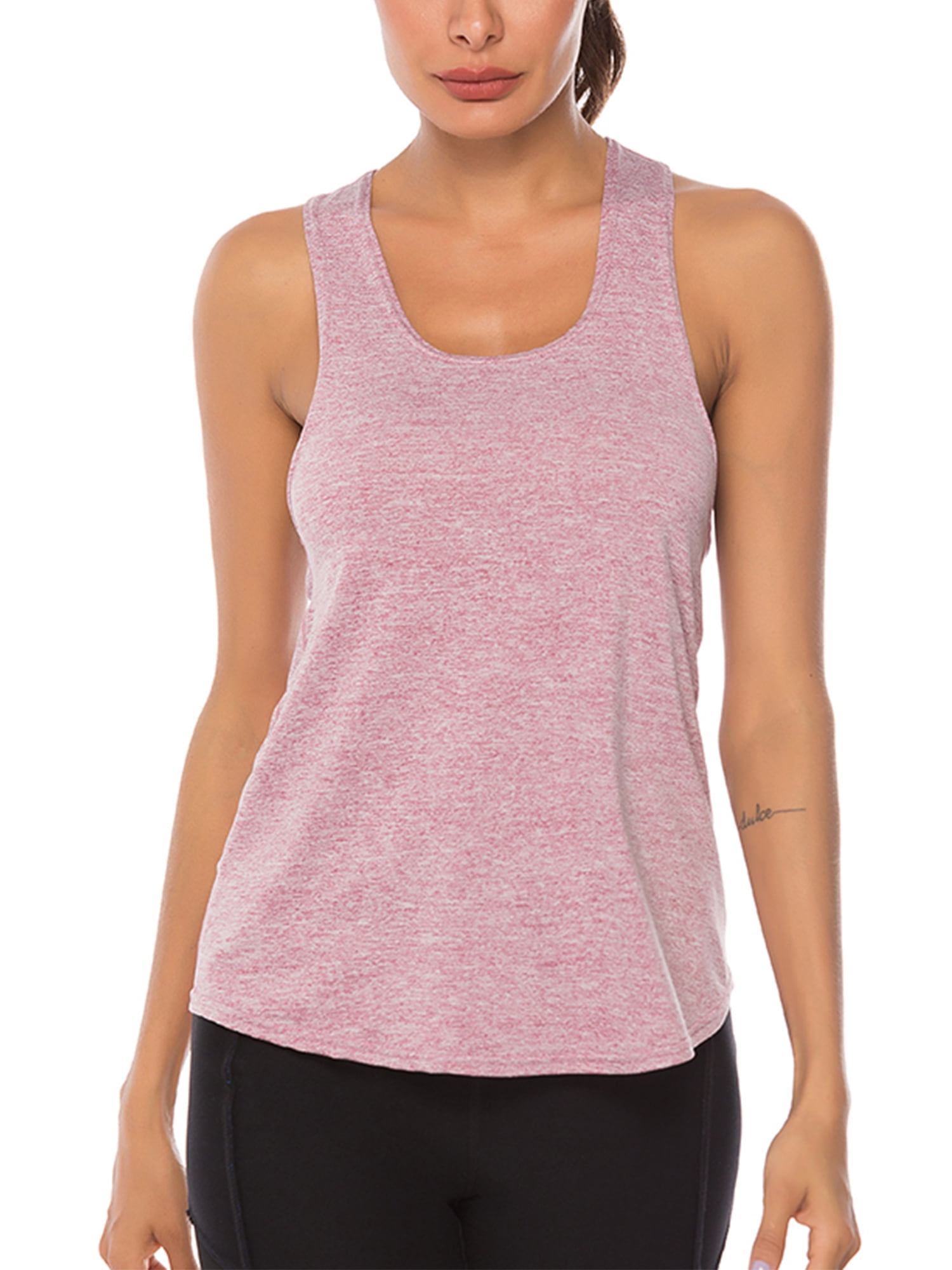 Women Active Crop Tank Sports Performance Racerback Gym Sleeveless Tops for Casual Workout Fitness Running Yoga
