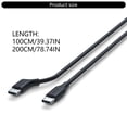 thumbnail image 3 of SDFGTstore USB C Coaxial Cable 10Gbps Data Transmission For AR Glasses 4K@60Hz Video Transfer PD60W Fast Charging 1m 2m Lengths, 3 of 8