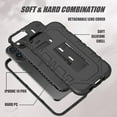 thumbnail image 6 of Casetego for iPhone 14 Pro Case with Kickstand, 3 in 1 Heavy Duty Hybrid Shockproof Silicone Protective Cover Military Grade Rugged Case for Apple iPhone 14 Pro, Black, 6 of 7