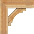 thumbnail image 3 of Ekena Millwork 8"W x 26"D x 26"H Merced Block Rough Sawn Bracket w/ Offset Brace, Western Red Cedar, 3 of 25