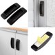thumbnail image 3 of 8 Pack Self-Stick Push Pull Helper Black ABS Plastic Door Window Wardrobe Handle Instant Cabinet Drawer Handles (Black), 3 of 5