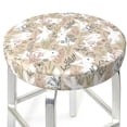 thumbnail image 3 of Kdxio Retro Bunny Flower Print Stool Covers Round,Stretch Round Bar Stool Covers Washable Bar Stool Cushion Slipcover for 12-15 Inch Chair, 3 of 7