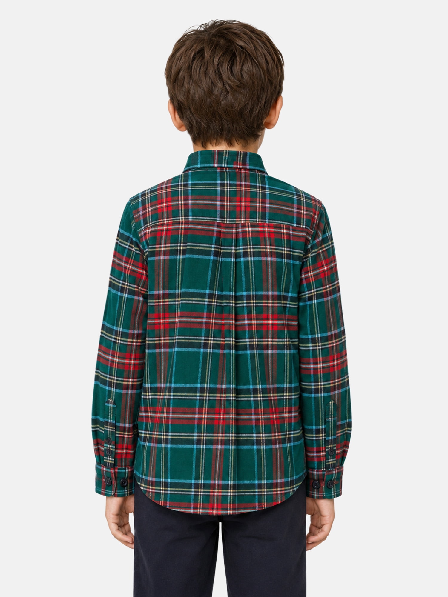 U.S. Polo Assn. Boys Long Sleeve Button Up Shirt, Sizes 4-18