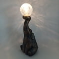 thumbnail image 4 of Yuarrent Estatua de elefante de resina con luz solar para decoración de patio. Estatua de elefante con bola de cristal rota en el techo. Iluminación y accesorios, 4 of 5