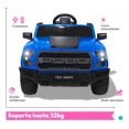 thumbnail image 5 of Carro Montable Eléctrico Niño Camioneta Pickup Con Control Azul, 5 of 5