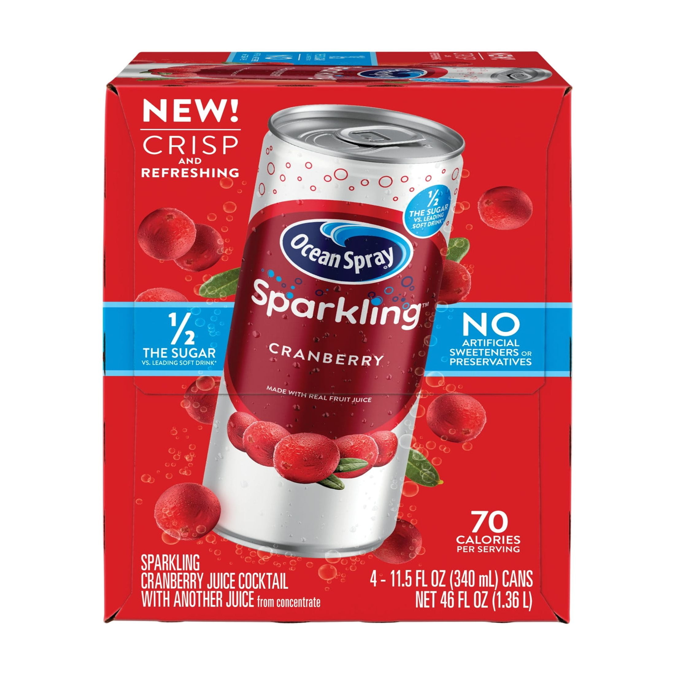 Ocean Spray® Sparkling Cranberry Juice Drink, Count, fl oz